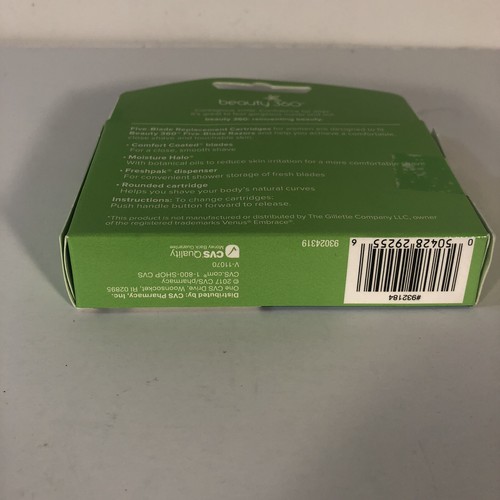 Beauty360 Razor Replacement 5 Blade 4 Cartridges each with Botanical Oils - Bild 3 von 4