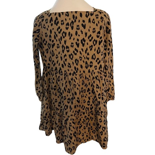 Carter's Kid Girls Leopard Print Dress Size 8 NWT Cotton Casual Party Cute - Picture 2 of 11