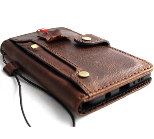 Genuine leather Case for Samsung Galaxy S10 Plus wallet book wireless luxury ID - Picture 5 of 9