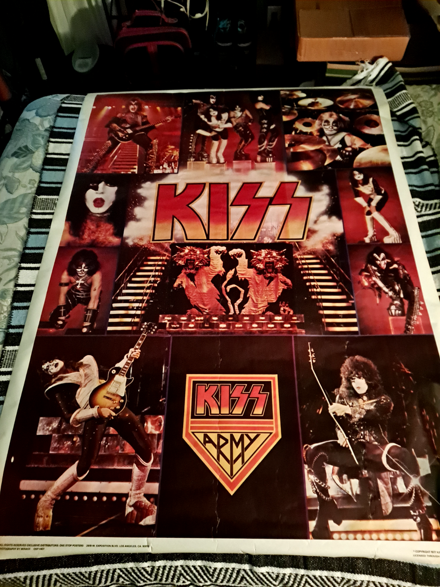 KISS ORIGINAL JUMBO 1977 POSTER. REAL DEAL | eBay