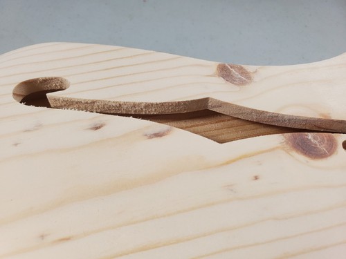 Cuerpo tele contorneado Thinline | Sin terminar | CNC hecho en Texas | Construido a pedido - Imagen 5 de 9