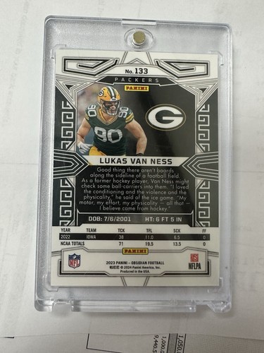 Panini Obsidian 2023 - Grabado eléctrico Contra #133 Lukas Van Ness (RC) - Imagen 2 de 2