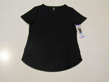 SKECHERS Womens Black GoWalk Short Sleeve Round Neck Shirt XS X-Small NWT
