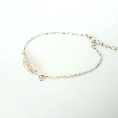KPOP Idol BTS V Taehyung Silver Leaf Chain Bracelet | eBay