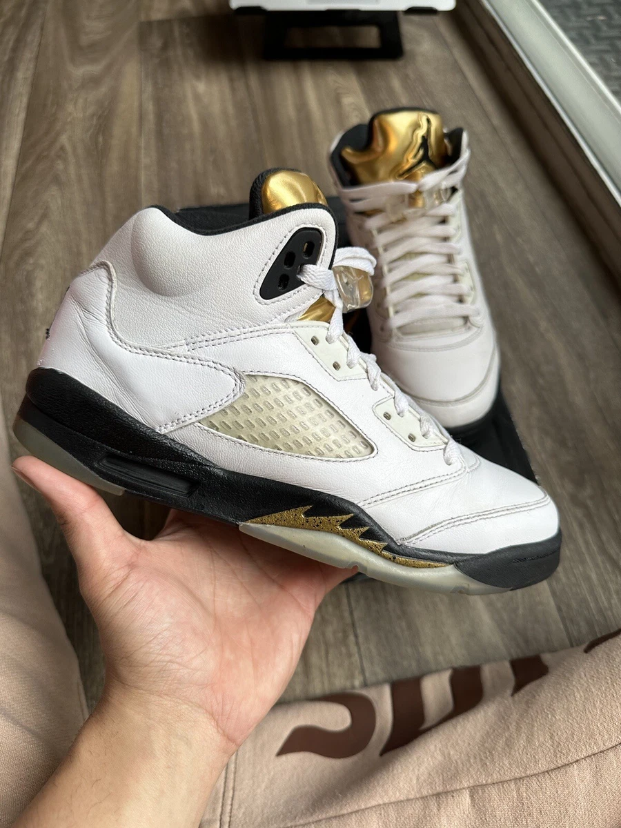 Jordan 5 gold best sale coin