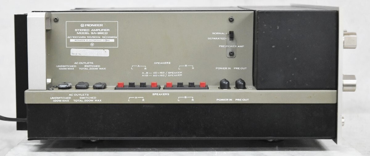 アンプ Pioneer SA-9800 Pioneer SA-9800 // Integrated Amplifier – AURAL HiFi