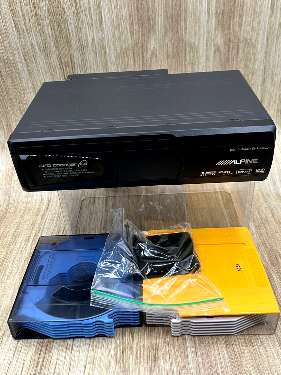 Alpine DHA-S690 6 Disc DVD CD Changer Media Player J195 with Alpine DHA-S690 6 Disc DVD CD Changer Media Player J195 with