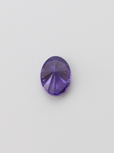 Purple Cubic Zirconia Loose Stone 8x6 Oval - Picture 2 of 3