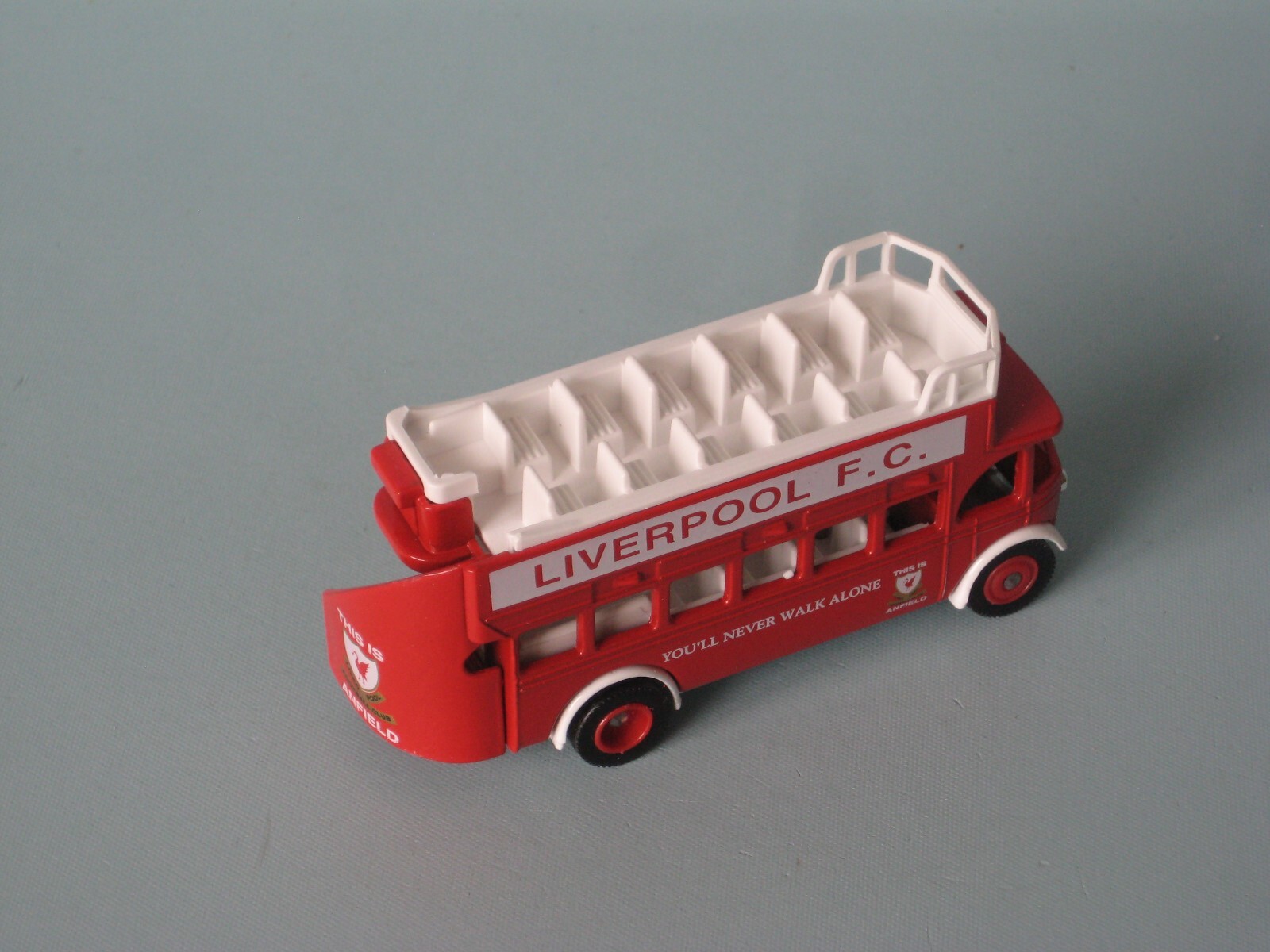 Liverpool FC AEC Open Bus 85mm Long Lledo LP-68 Boxed Football Soccer Gift - Picture 3 of 5