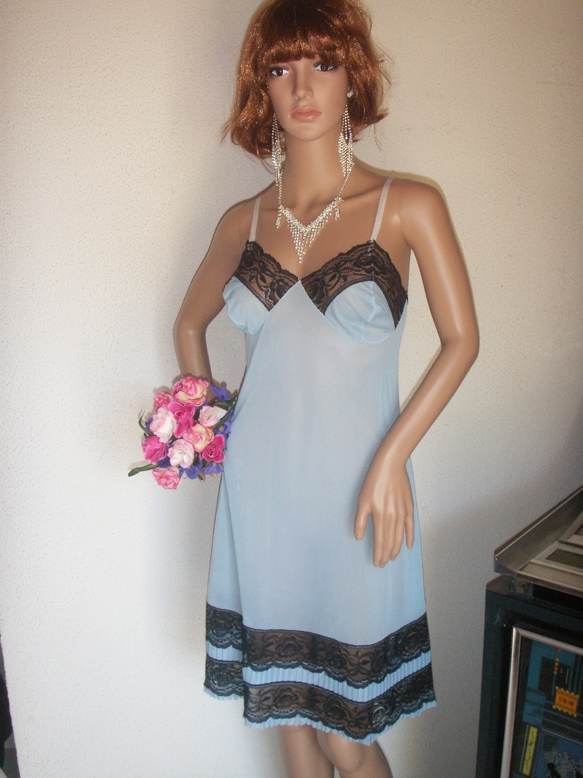 SUBLIME combinaison combinaison fond de robe nuisette unterkleid full slip vintage REF193 505818 SUBLIME combinaison combinaison fond de robe nuisette unterkleid full slip vintage REF193 505818
