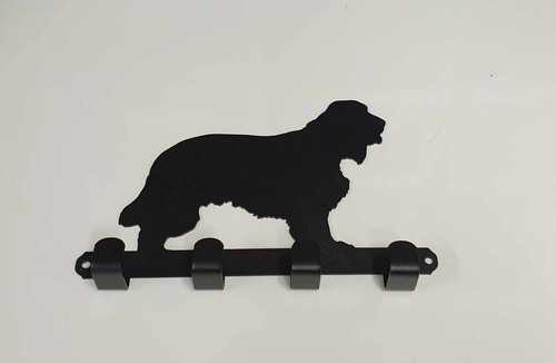 Soporte de plomo de metal para perro Cocker Spaniel con 4 ganchos hecho de acero de 2 mm - Imagen 15 de 22