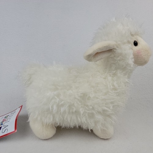 Peluche Douglas Lama Alpaca 9" pollici bianco peluche giocattolo NUOVO - Foto 3 di 11