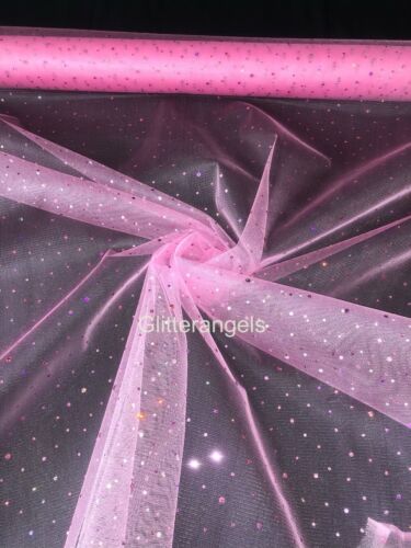 Holographic Sequin Tulle Net Fabric 58” Wide Tutu Dress Crafts Decor Wedding - Picture 20 of 32
