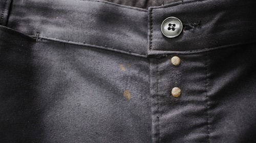 New Deadstock 1950/60s Black Moleskin Work Chore Pants DUBURE & DEVERCHERE W38 - Picture 9 of 11