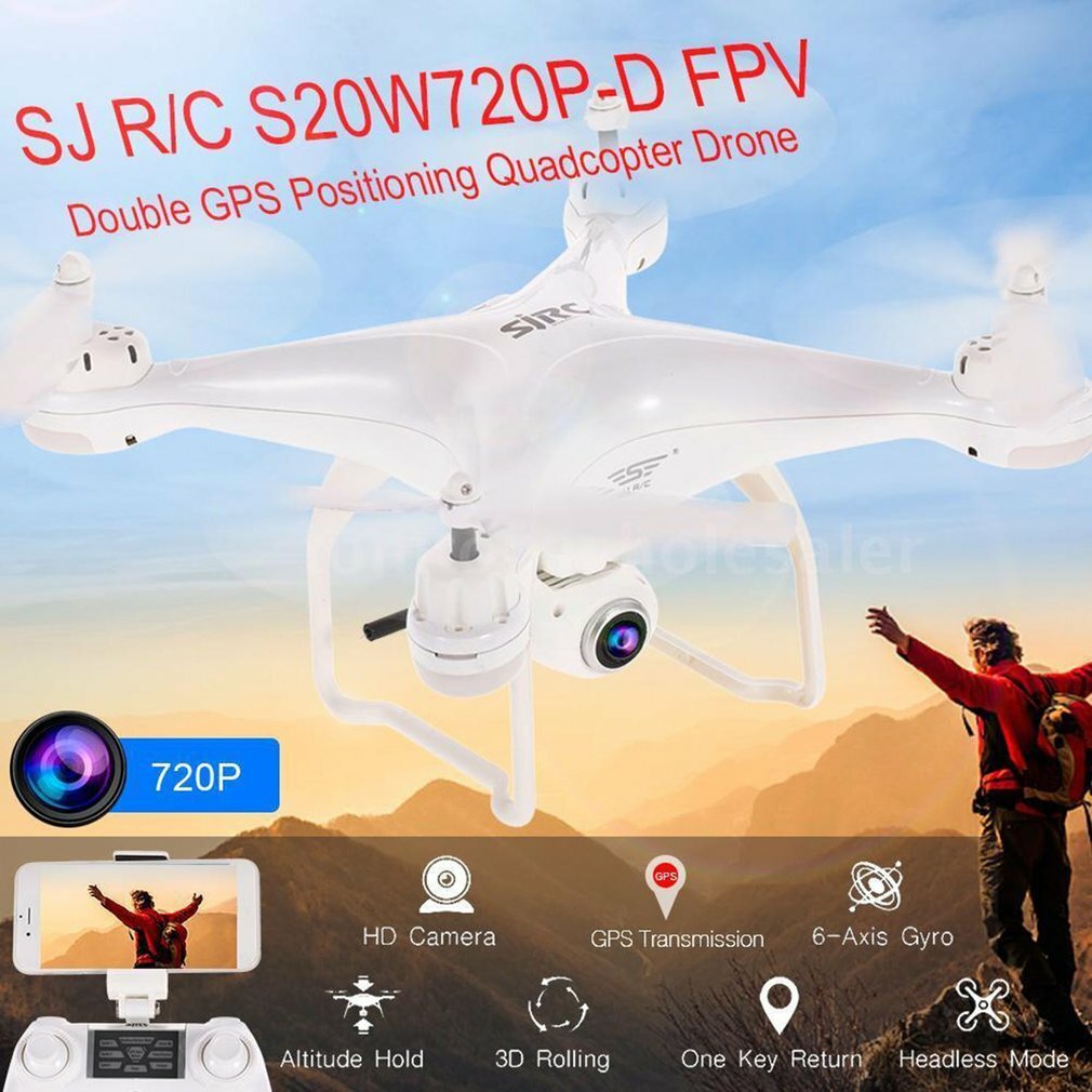 720P S20W Double GPS Dynamic Follow WIFI FPV Drone Quad Copter RC Helicopters AN 720P S20W Double GPS Dynamic Follow WIFI FPV Drone Quad Copter RC Helicopters AN