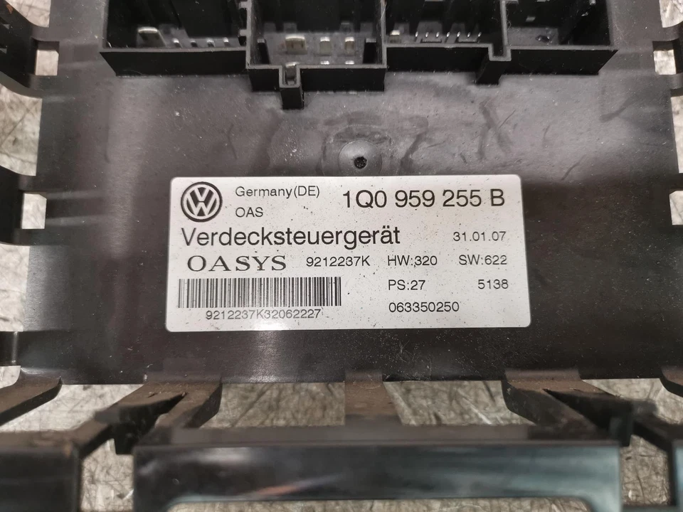 VOLKSWAGEN EOS CONVERTIBLE ROOF ECU 2006-2011 1Q0959255 #90845 - Image 2 of 4