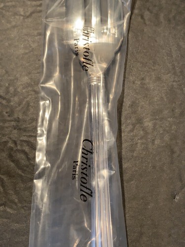 Christofle Aria Large Serving Fork With Vintage Green Box - Sealed - Picture 6 of 16