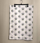 Pillowcase Pillow Sham White Purple Ditsy Flowers Eyelet Scalloped Lace Stripes