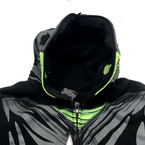 Ninja Hoodie Zip Over Face FSD Four Seasons Black M Youth Sweatshirt Skater MMA - Picture 11 of 18