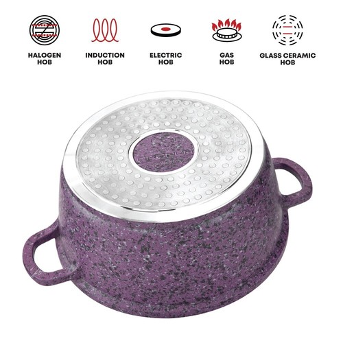 Juego de olla antiadherente fundida a presión de 5 piezas utensilios de cocina cazuela de inducción - Imagen 36 de 157