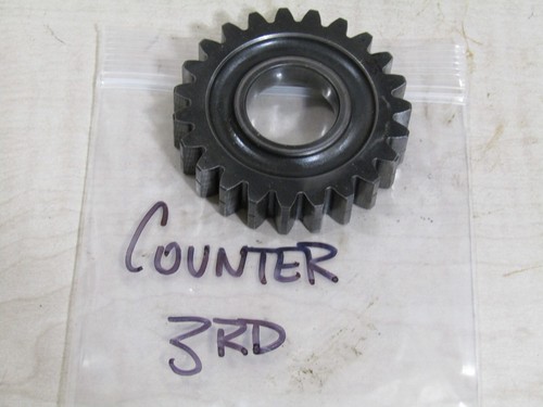 1997 1986-2001 HONDA CR500R TRANSMISSION COUNTERSHAFT 3RD GEAR 23451-ML3-000 - Picture 2 of 5