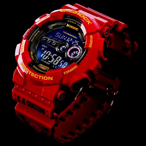 CASIO G-SHOCK MOBILE SUIT GUNDAM 35th Anniversary CHAR AZNABLE Wristwatch Mint - Picture 11 of 12