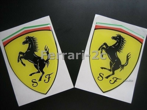 Ferrari 360 Módena Emblema Genuino Guardabarros Insignia Adhesivo Escudo Calcomanía Recubierto de Resina - Imagen 2 de 9