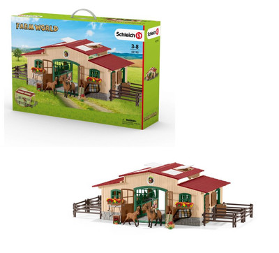 NEU*OVP*Schleich Farm World 42195 Pferdestall Pferde und Schleich Farm World 42195 »Pferdestall mit Pferden«, viele