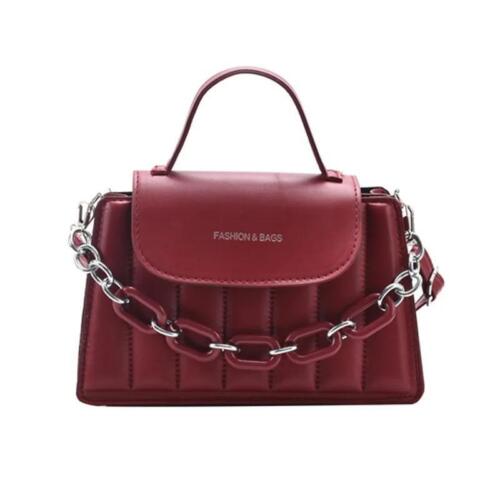 Luxury Women's Leather Chain Crossbody Shoulder Bag Casual Top-handle Messenger - Picture 6 of 27