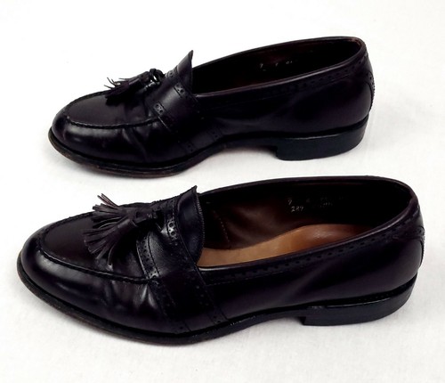 Allen Edmonds Shoes 👞 Mens 9 Harvard Brown Leather Tassel Moc Toe Loafer 👞 - Picture 3 of 10