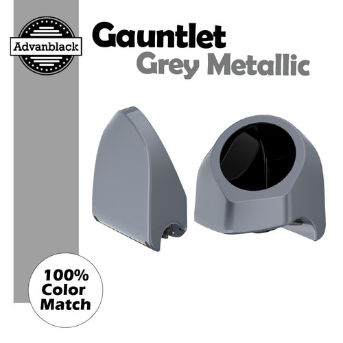 Gauntlet Gray Metallic 6.5" Speaker Pods Fits Advanblack Harley King Tour Pack - Picture 9 of 9