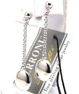 Sterling-Silver-Earrings-Designer-Ferroni-Dangle-Brand-New