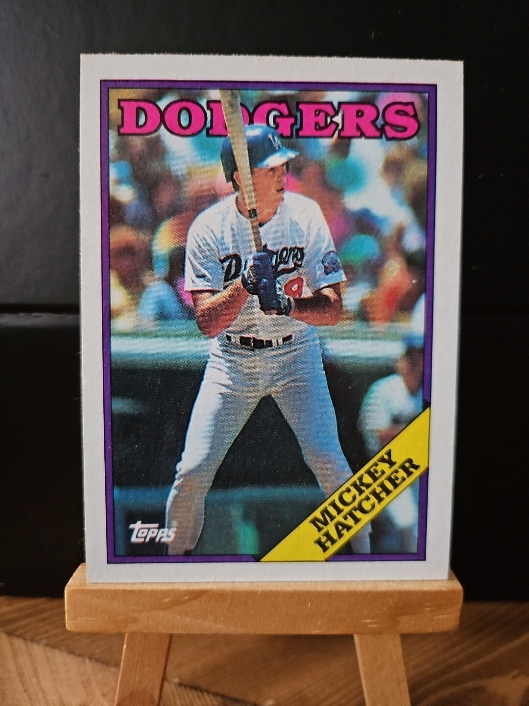 1988 Topps - #607 Mickey Hatcher, LOS ANGELES DODGERS