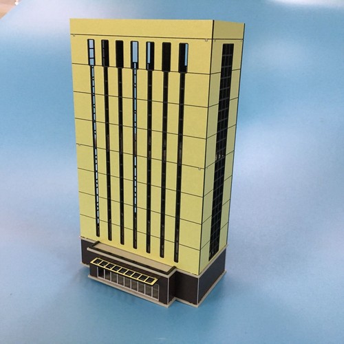 N Scale Diorama City Road Bank Hotel Railway Scene Display Building Model Gift - Picture 7 of 13