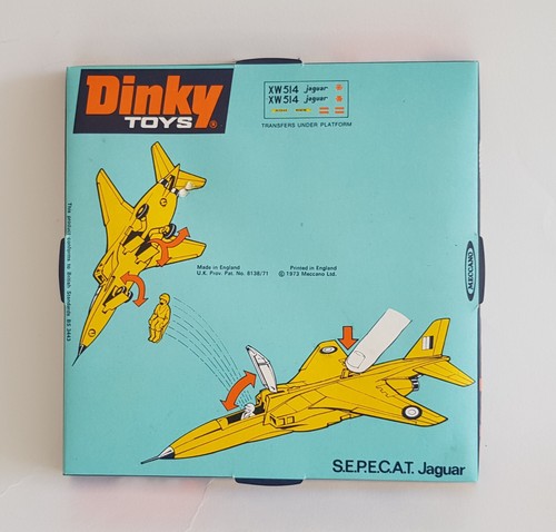Dinky Toys No. 731, S.E.P.E.C.A.T. Jaguar Plane, - Superb Mint Condition - Picture 17 of 18