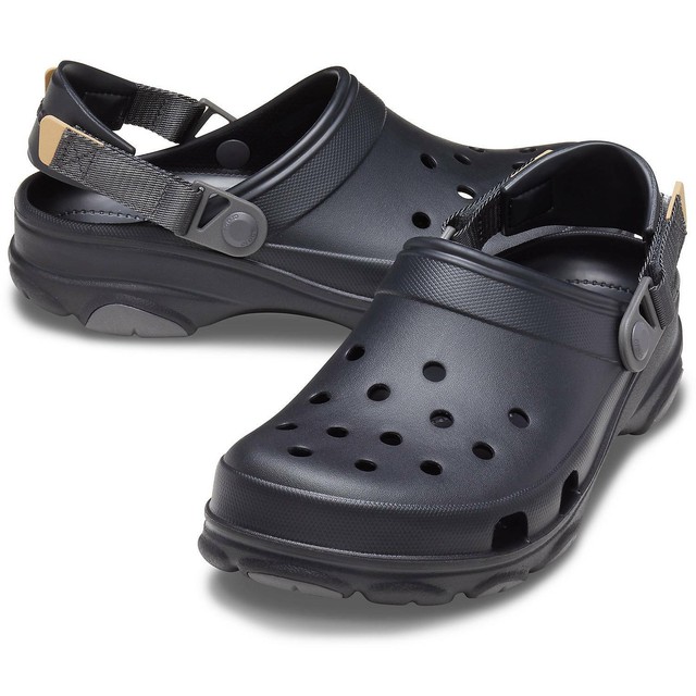 mens black crocs size 10