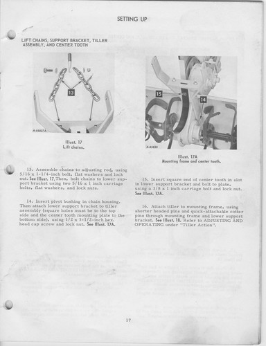 Rotary Tiller Operator Maintenance Lubrication Manual Fits IH Cub Cadet 1A - Picture 12 of 16