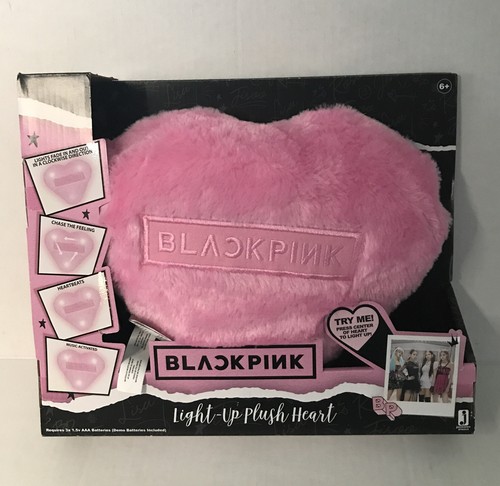 BLACKPINK Broken Heart Superstars LIGHT-UP PLUSH HEART Music Activated 2020 NEW - Picture 1 of 3