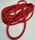 Mooring Rope Dock Line Spliced 16mm Polyester Braid on Braid  Red