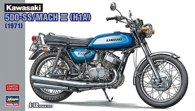 グンゼ ハイテックモデル KAWASAKI 500 MACH Ⅲ 初版 未開封 s-l400.jpg