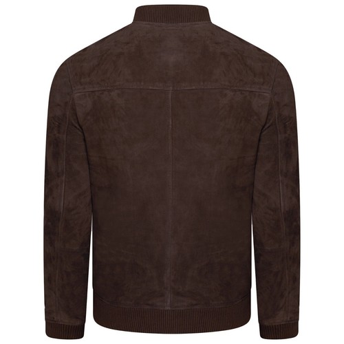 Veste soldes en cuir homme marron pur daim Flight/Bomber taille SML XL XXL sur mesure