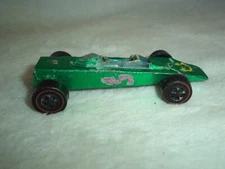 vintage 1969 toy HOT WHEELS RED LINE LOTUS TURBINE GREEN