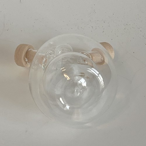 2-in-1 Oil and Vinegar Clear Glass Dispenser Cruet with Rubber Stoppers 5.5 Inch - Picture 4 of 4