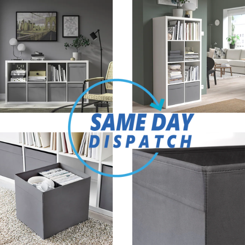 4x IKEA Faltbarer Aufbewahrungswürfel Stoff Eimer Organizer Box passend für KALLAX Regal - Bild 2 von 2