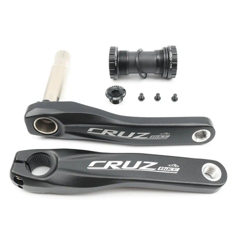 170 175mm Mountain Bike Crankset Round Chainring 32T 34T 36T 38T with BB - Picture 7 of 35
