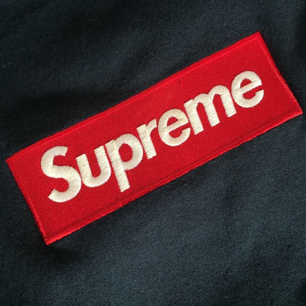 Supreme Box logo Hoodie. Size Medium. Navy