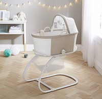 Purflo Purair Breathable Bassinet Cot Crib Moses Basket Soft Truffle Mushroom Purflo Purair Breathable Bassinet Cot Crib Moses Basket Soft Truffle Mushroom