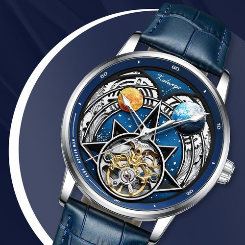 Watch Mechanical Watch Waterproof Belt Fashion Men's And Women's Watch Gift - Bild 2 von 15