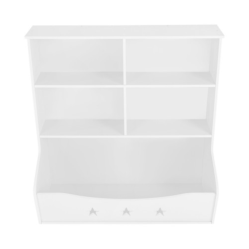 Kids' Storage Organizer, 3-tier Bookcase, Home Organization Toy Bookcase, White - Picture 3 of 22