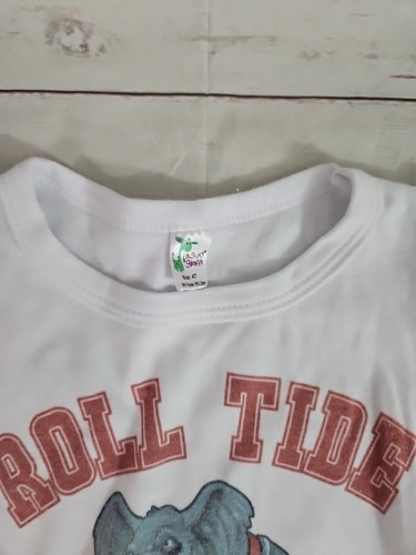 Toddler Girls Size 4T Laughing Giraffe White Roll Tide Long Sleeve Shirt Alabama - Picture 2 of 6